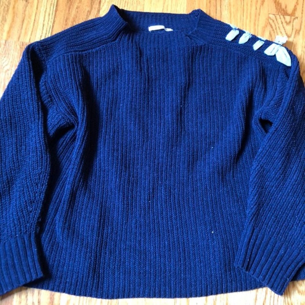 ZARA fancy collection girls navy sweater size 9